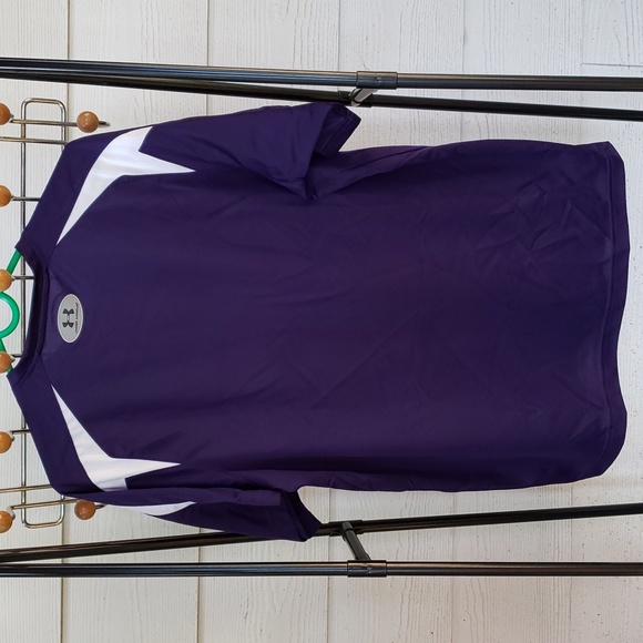 EUC UNDER ARMOUR TCU HORNED FROGS PURPLE CHARGED SHORT SLEEVE T jersey (M) - Picture 5 of 5